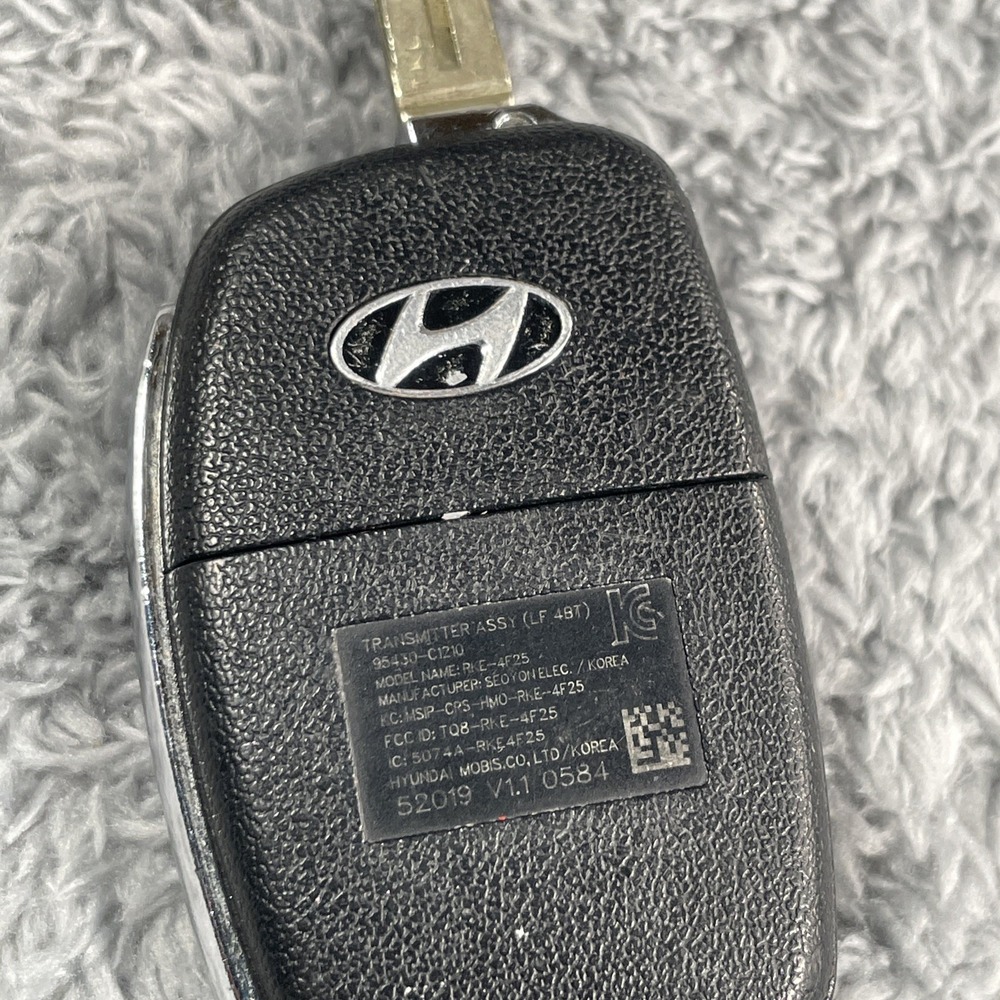 OEM 2017-2019 HYUNDAI SONATA FLIP KEY KEYLESS REMOTE 95430-C1210 TQ8-RKE-4F25 - Picture 8 of 14